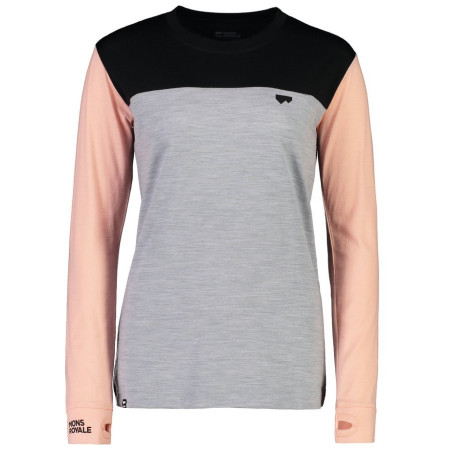 Дамска функционална тениска Mons Royale Yotei Bf Ls Dream State розов/черен DreamState