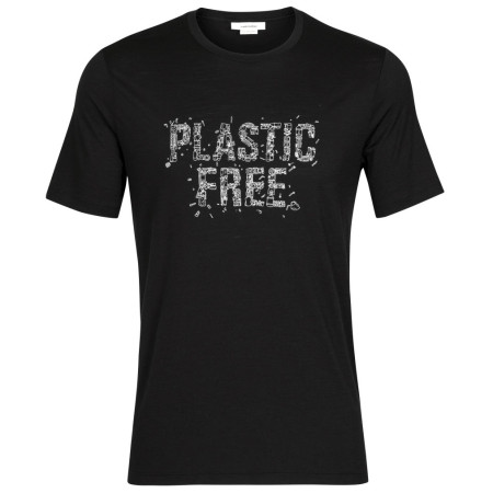 Мъжка тениска Icebreaker Tech Lite II SS Tee Plastic Free черен