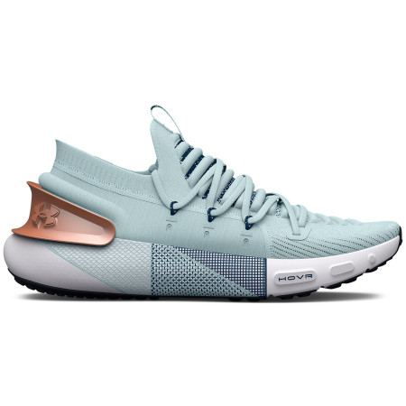Дамски обувки за бягане Under Armour W HOVR Phantom 3 MTLC бял/сив Fuse Teal / White / Metallic Light Copper