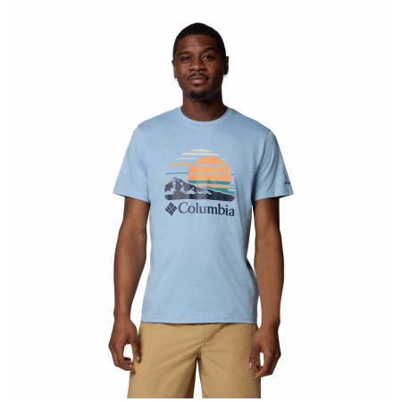 Мъжка тениска Columbia Path Lake™ Graphic Tee II син/светлосин Ripple Blue, Peaceful Perspective