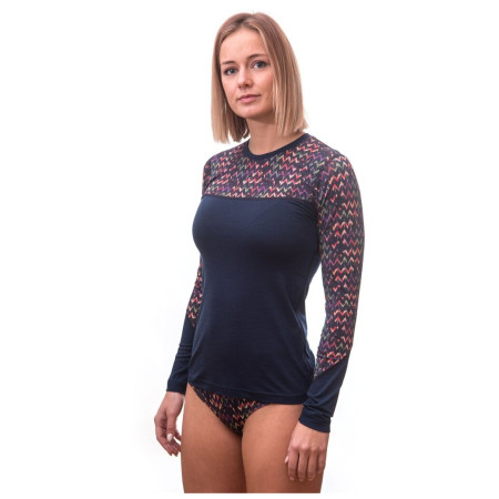 Дамска тениска Sensor Merino Impress, dl.rukáv