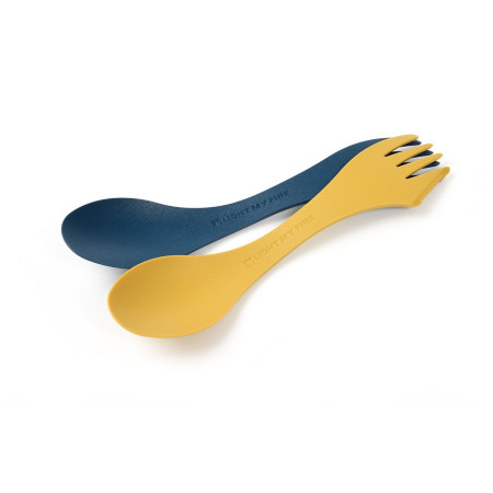 Комллект прибори Light My Fire Spork Original BIO 2-pack син/жълт Mustyyellow/Hazyblue