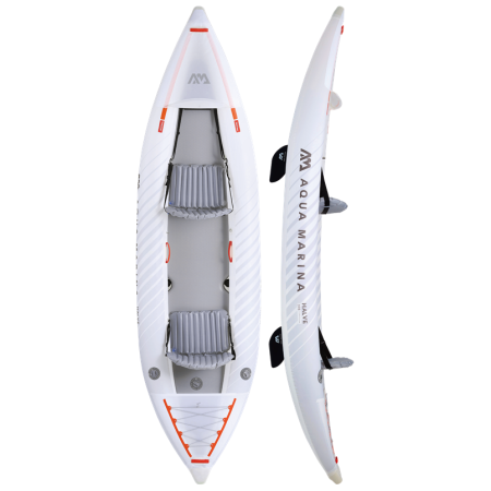 Надуваем каяк Aqua Marina Halve Packayak™ сив