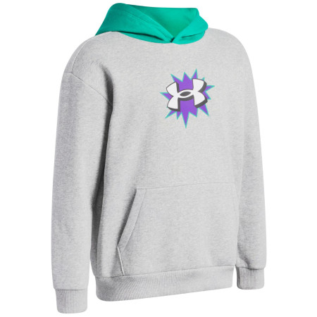 Детска функционална тениска Under Armour UA B Rival FLC Graphics Hd Mod Gray Light Heather