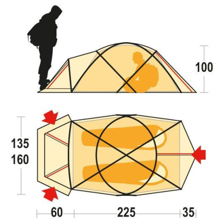 Палатка Ferrino Snow bound 2