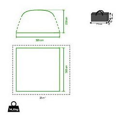 Парти палатка Coleman Air Shelter M