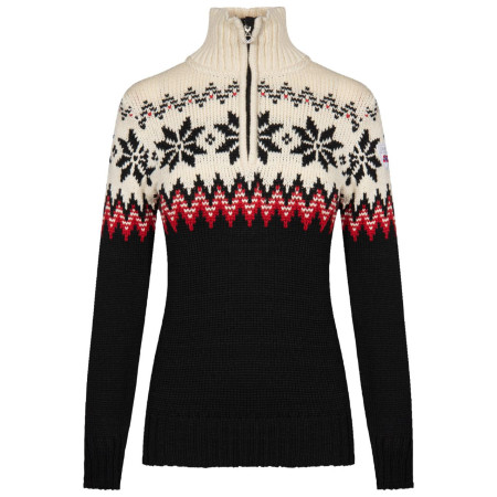 Дамски пуловер Dale of Norway Myking Fem Sweater черен Black Raspberry Offwhite