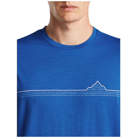 Мъжка тениска Icebreaker Men Merino 150 Tech Lite SS Tee Range Stripes