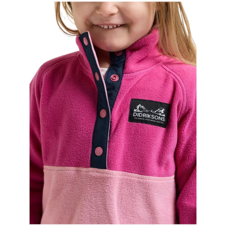 Детски суитшърт Didriksons Monte Kids Half Bu 6 Cactus Pink