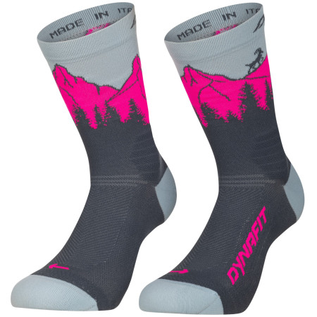 Чорапи Dynafit Traverse Crew Sk сив/розов cinder PINK GLO/6070