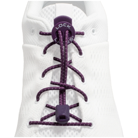 Връзки за обувки Lock Laces Original лилав Purple