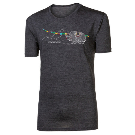 Функционална мъжка тениска Progress Hrutur Yak сив šedý melír