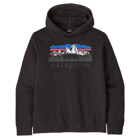 Мъжки суитшърт Patagonia M's Fitz Roy Foothills Daily Hoody черен Black