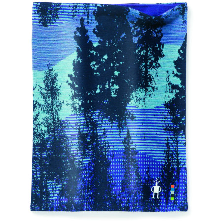 Многофункционален шал Smartwool Merino 250 Reversible Pattern черен/син DeepNavyForestScape