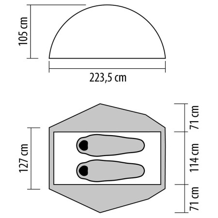 Свръх лека палатка NEMO Equipment Dragonfly OSMO Bikepack 2P