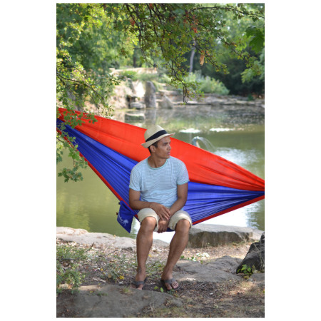 Хамак Hamaka.eu Single modro-červeno-modrá