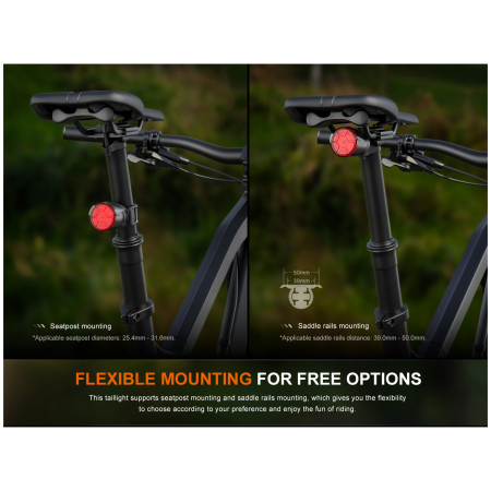 Задна мигаща светлина Fenix BC06R