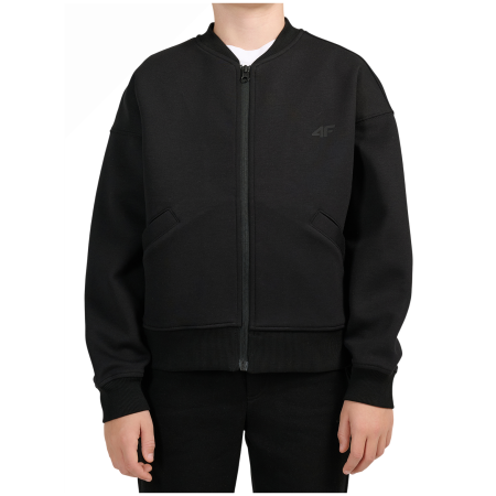 Детски суитшърт 4F Sweatshirt M2684 Deep Black черен Deep Black