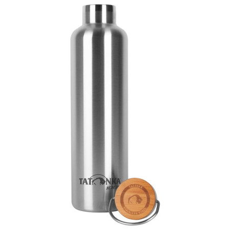Термобутилка от неръждаема стомана Tatonka Hot + Cold Stuff Bamboo Lid 1000