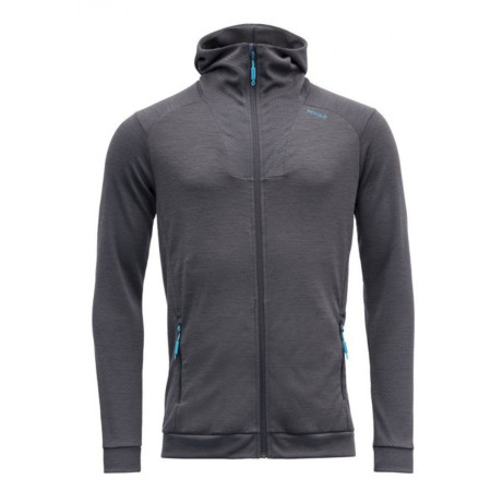 Мъжки суитшърт Devold Aksla Man Jacket W/Hood сив Night
