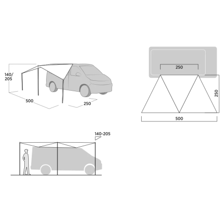 Навес Easy Camp Lom Tri Canopy II.