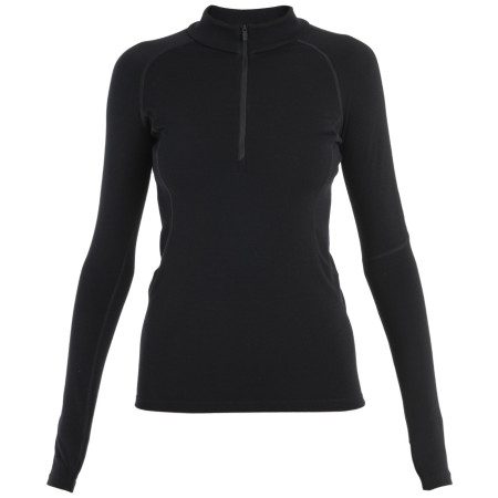 Дамска функционална блуза Icebreaker Women 300 MerinoFine™ Polar LS Half Zip черен Black