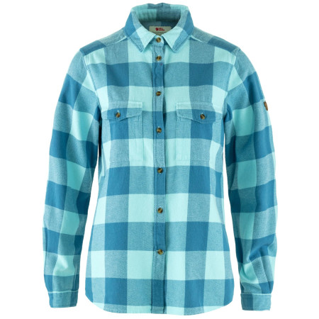Дамска риза Fjällräven Övik Heavy Flannel Shirt W син Dawn Blue-Breeze Blue