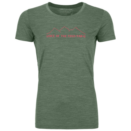 Дамска тениска Ortovox 150 Cool Pixel Voice Ts W зелен Greenforestblend