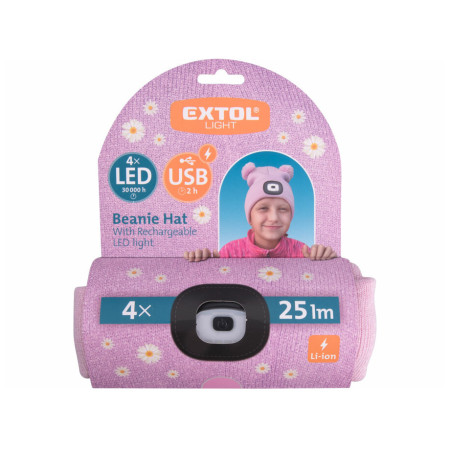 Шапка с фенерче Extol Kids