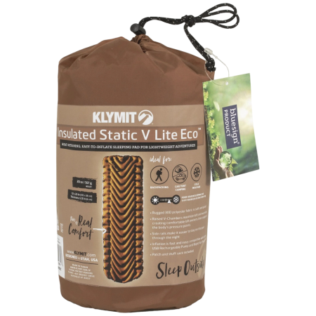 Надуваема постелка Klymit Insulated Static V Lite Eco