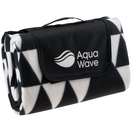 Одеяло за пикник Aquawave Triangle Blanket черен/бял GeometricPrint