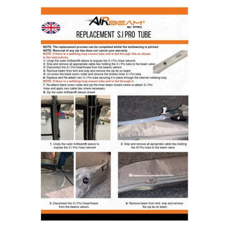 Вътрешна гума Vango Airspeed S.I Pro Tube 630 x 10 cm - AT338