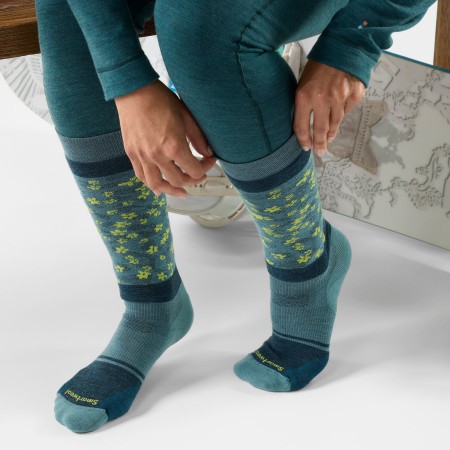 Дамски 3/4 чорапи Smartwool Snowboard Targeted Cushion Wild