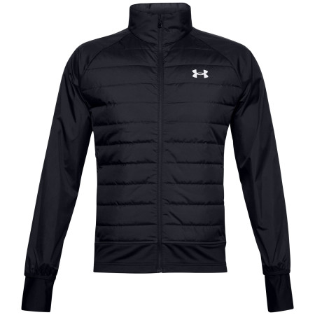 Мъжко яке Under Armour Run Insulate Hybrid Jacket черен Black/Black/Reflective