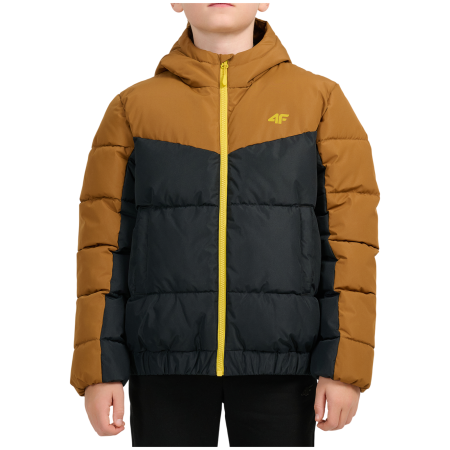Детско зимно яке 4F Down Jacket M0915 Light Brown черен/кафяв Light Brown