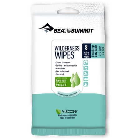 Мокри кърпички Sea to Summit Wilderness Wipes XL 20 x 30cm (8pcs)