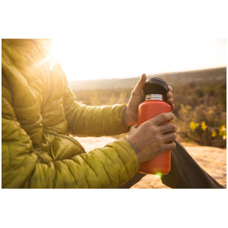 Бутилка от неръждаема стомана Klean Kanteen Wide w/Wide Loop Cap - brushed stainless 1182 ml