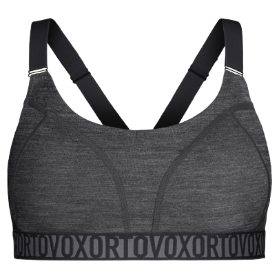 Спортен сутиен Ortovox 150 Essential Sports Top черен Black Raven Blend