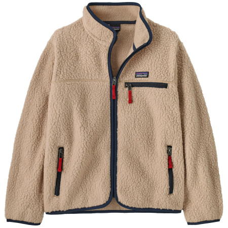 Детски суитшърт Patagonia K's Retro Pile Jacket - Valley Khaki бежов / син Valley Khaki