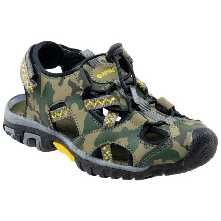 Детски сандали Hi-Tec Inage JR зелен/кафяв Khaki/Corn/MoroPrint