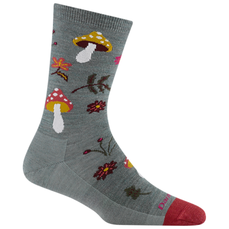 Дамски чорапи Darn Tough Shroom Bloom Crew Lightweight сив seafoam