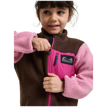 Детски суитшърт Didriksons Anten Kids Fullzip 2 Oyster Pink