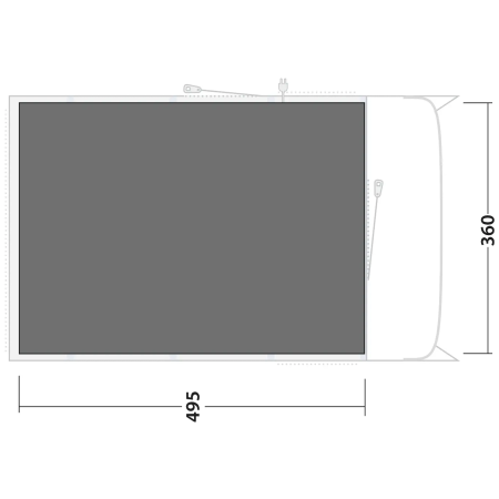 Подложка под палатка Outwell Footprint Denver / Colorado 6 Air