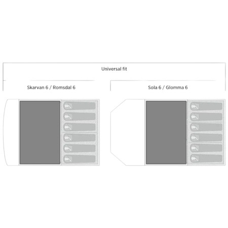 Под за палатка Easy Camp Rosebay Universal Carpet 2.3 x 3.6 m