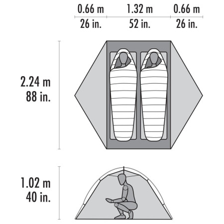 Свръх лека палатка MSR Hubba Hubba HD 2