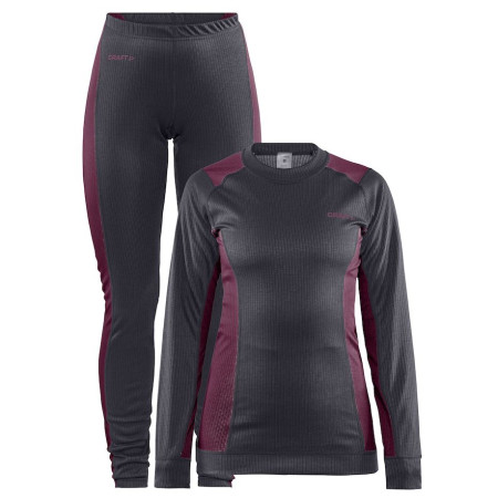 Дамски сет Craft Core Dry Baselayer сив AsphaltPeak