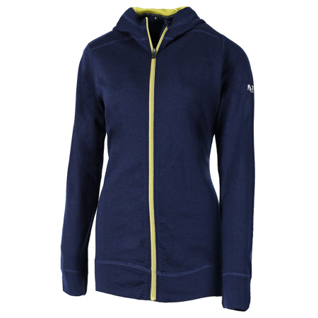 Дамски суитшърт Zulu Merino Hoodie Full Zip син Navy