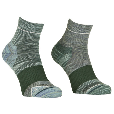 Мъжки чорапи Ortovox Alpine Quarter Socks M зелен Dark Pacific