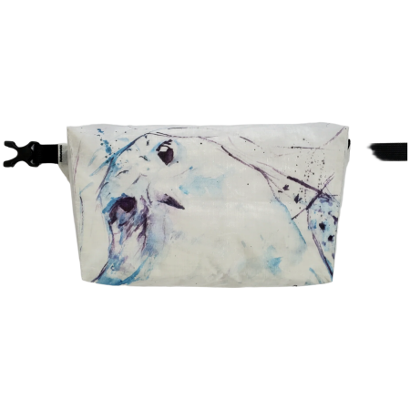 Чанта за кръста High Tail Designs Fanny Pack v1.5 Curious Hawk бял / син Curious Hawk