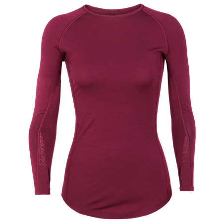 Дамска функционална тениска Icebreaker 200 Zone LS Crewe винен